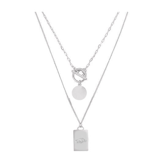 Arkansas Razorbacks Jillybean Necklace