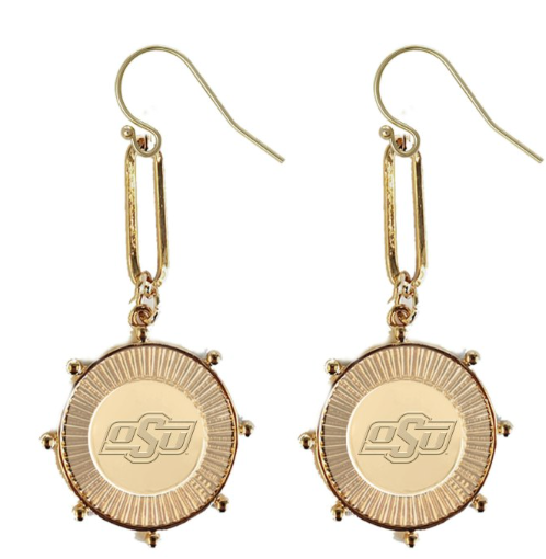 Oklahoma State Pixel Earrings