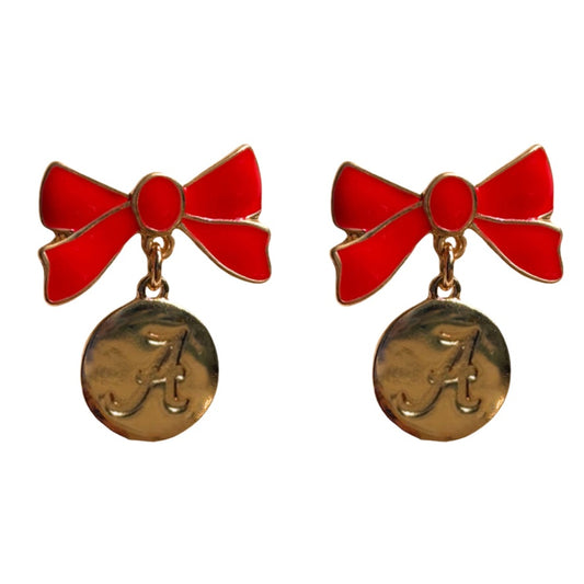 Alabama Crimson Tide Impatiens Earrings