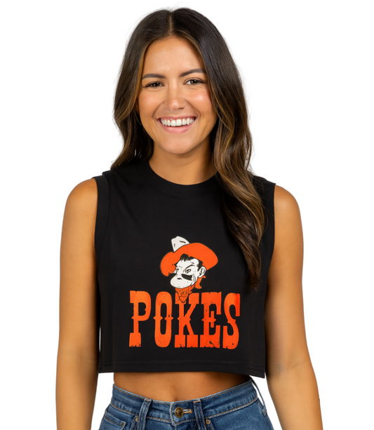 Oklahoma State Cowboys Zora Cropped Tank