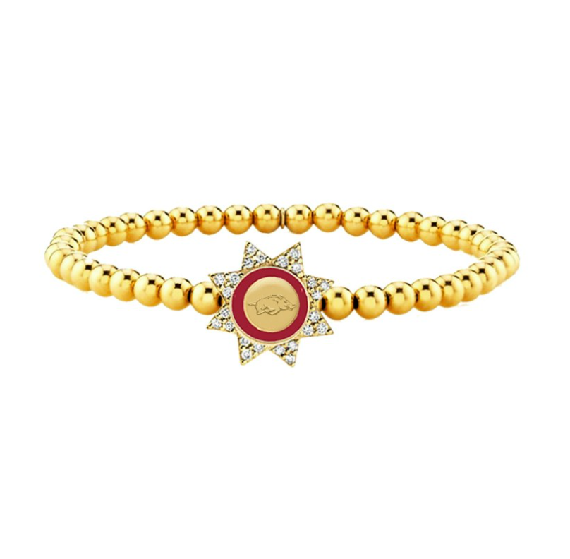 Arkansas Razorbacks Begonia Bracelet