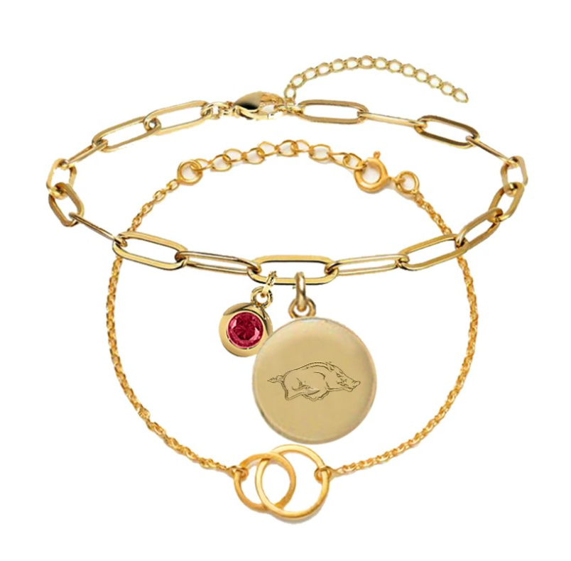 Arkansas Razorbacks Jacaranda Bracelet