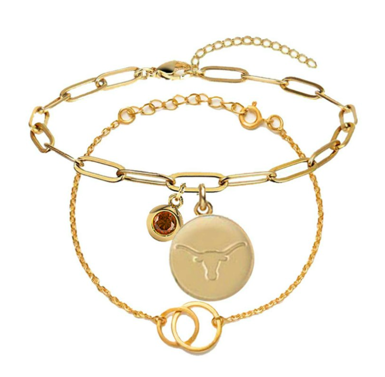 Texas Longhorns Jacaranda Bracelet