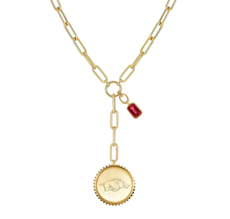 Arkansas Razorbacks Sedum Necklace