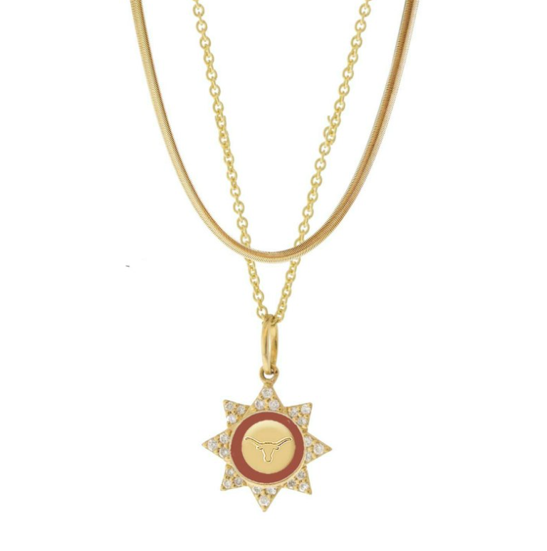 Texas Longhorns Silene Necklace