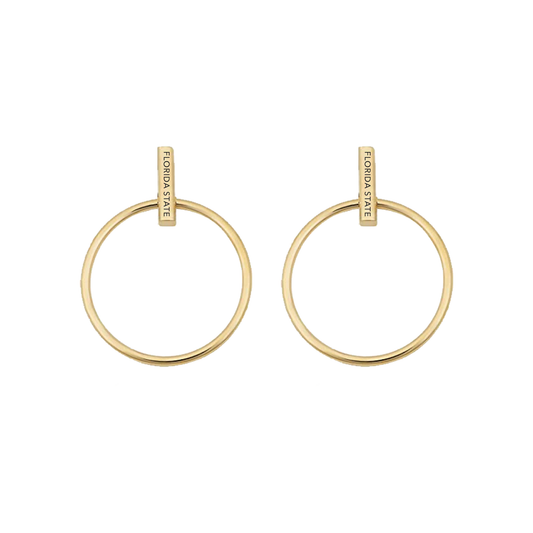 Florida State Seminoles Holly Earrings