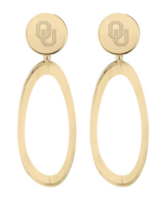 University of Oklahoma Millie Earrings
