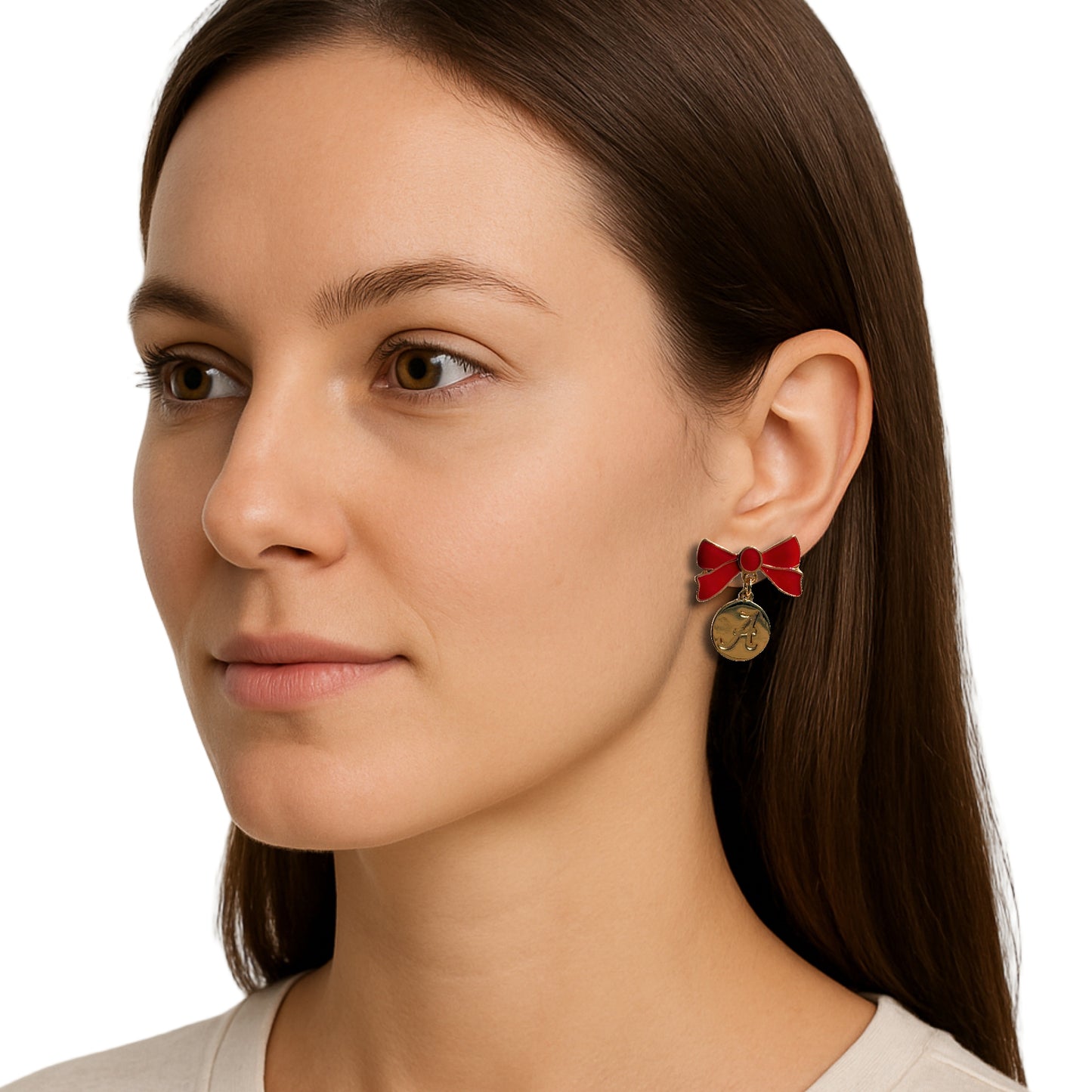 Alabama Crimson Tide Impatiens Earrings
