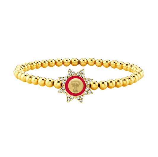 Texas Tech Begonia Bracelet