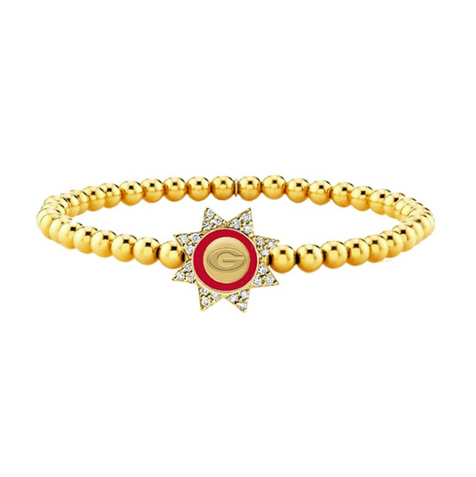 Georgia Bulldogs Begonia Bracelet
