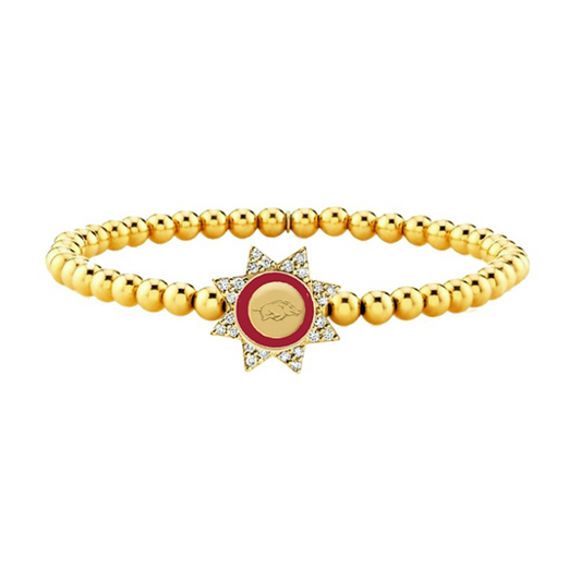 Arkansas Razorbacks Begonia Bracelet