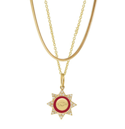 Arkansas Razorbacks Silene Necklace