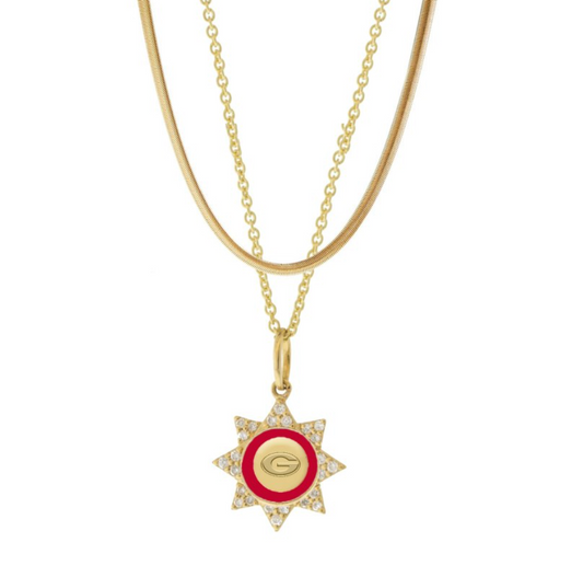 Georgia Bulldogs Silene Necklace